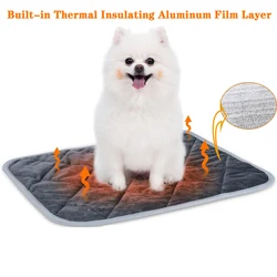 Almohadilla autocalentable térmica lavable para perros y gatos