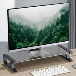 Soporte de monitor de escritorio ergonómico con extensión USB
