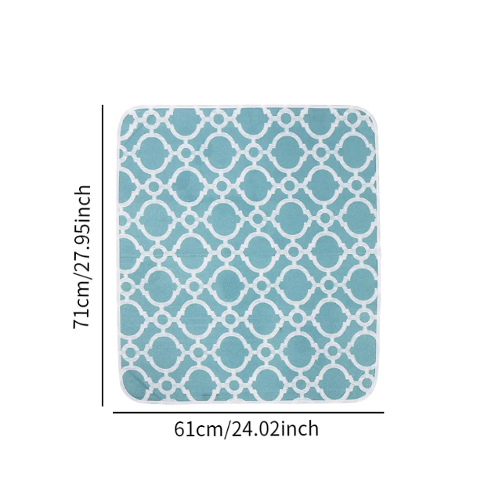 Ironing Blanket Lightweight Foldable with Magnet Waterproof Non-slip Hot Protection Pad Ironing Table Cover for Cabinet Home