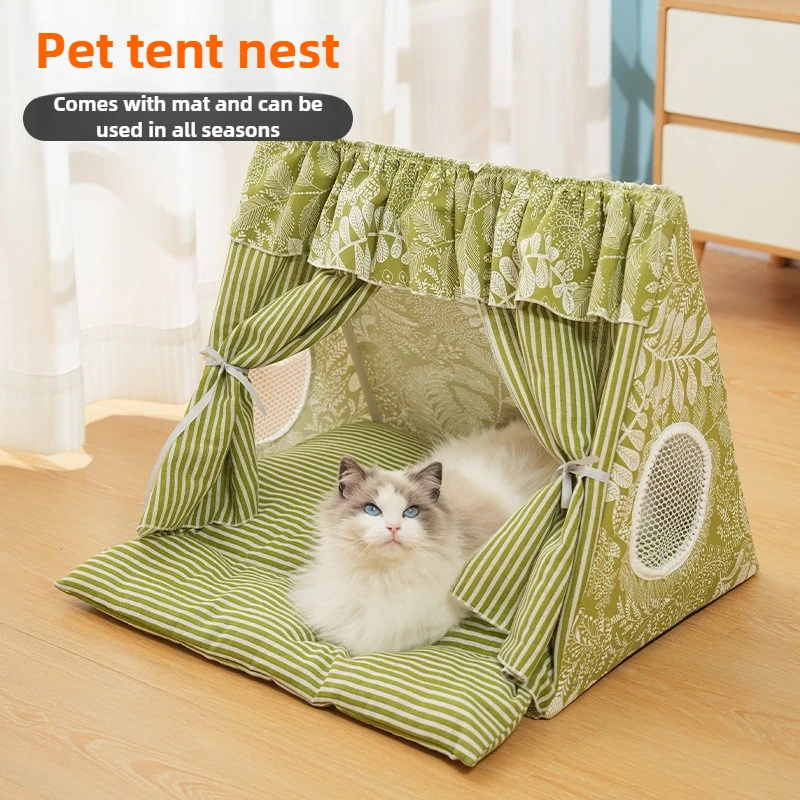 Cama tienda de campaña lavable para perros y gatos pequeños medianos - imagen 2