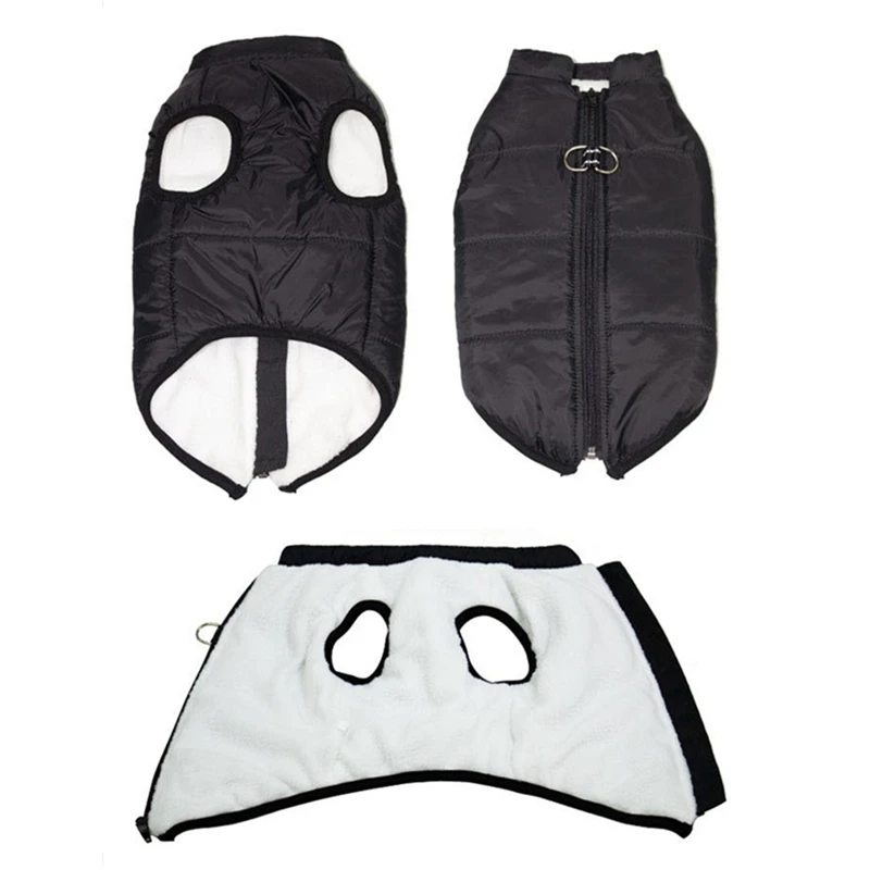 Ropa de invierno para perros pequeños, chaqueta cálida a prueba de viento, acolchada, chaleco, Yorkie, Chihuahua, cachorro, gato - imagen 4