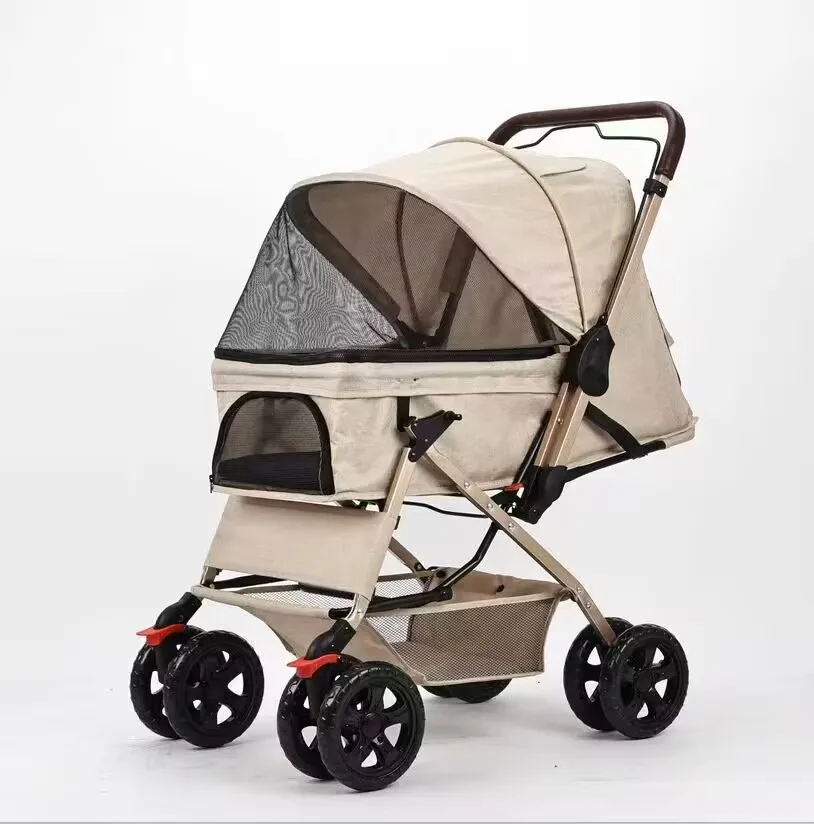Carrito plegable para perros pequeños y medianos - Cochecito portátil - imagen 5