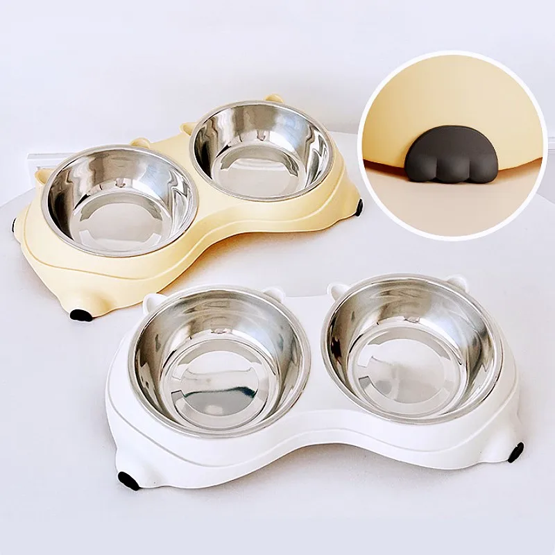 Comedero de acero inoxidable antideslizante para gato y perro - imagen 4