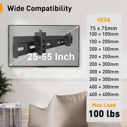 Soporte de pared para TV resistente y seguro