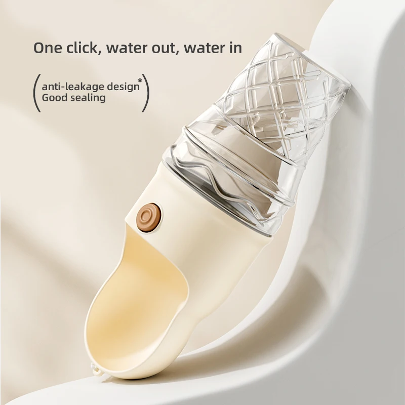 HOOPET-cuenco de salida portátil para perro, bebedero para perro, botella de agua para mascota con taza para cachorro, suministros de alimentación para exteriores - imagen 4