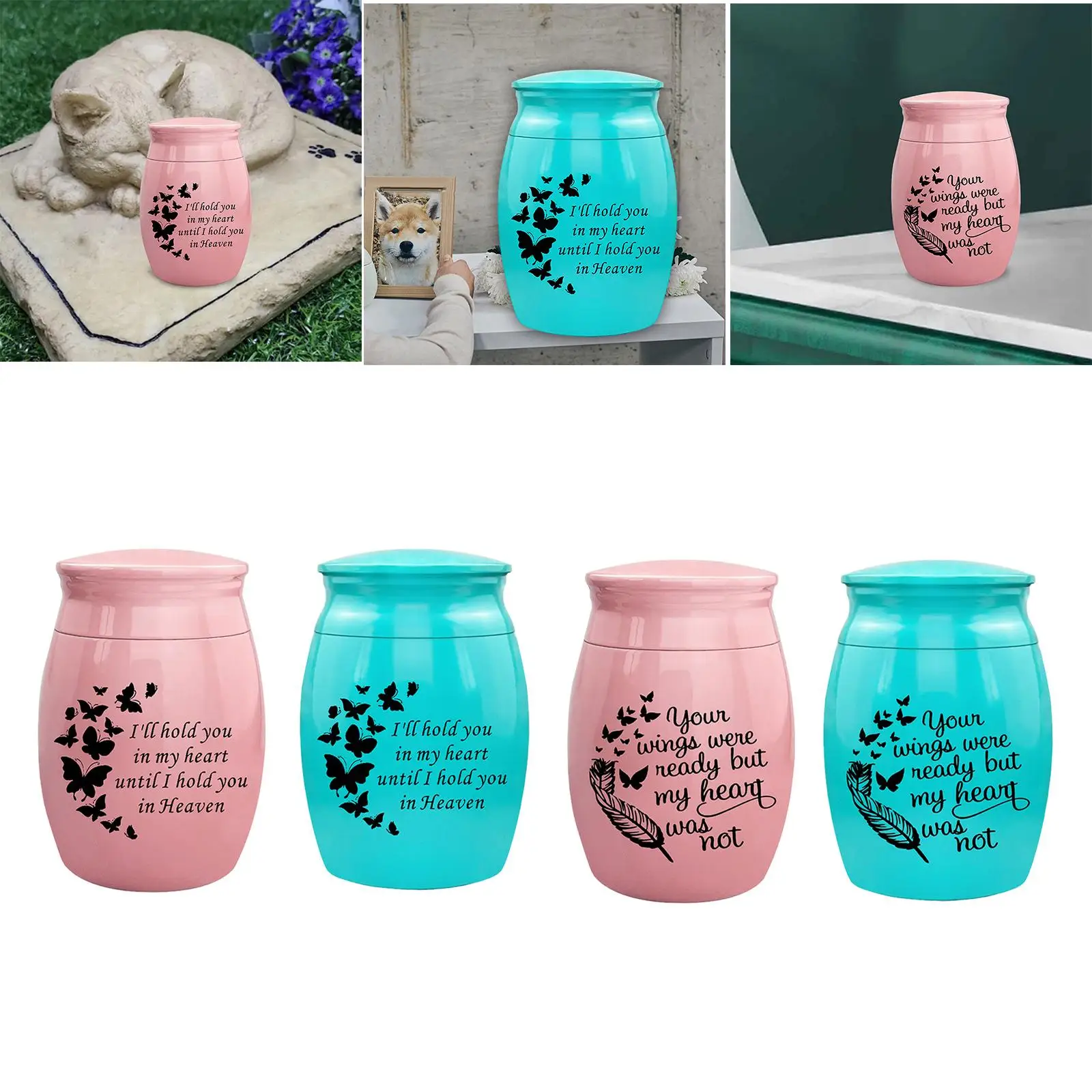 Memorial Pets Cremation Urns Memorial Ash Holder Funeral Retain Memories Pet
