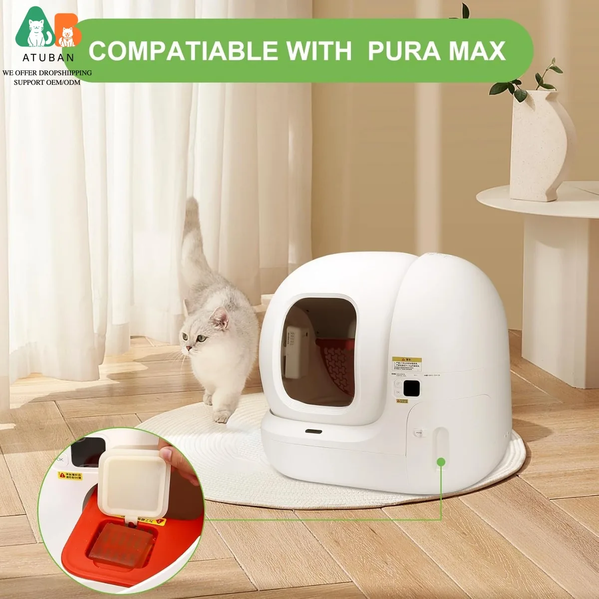 Desodorante para caja de arena automática PuraMax de gatos - imagen 2
