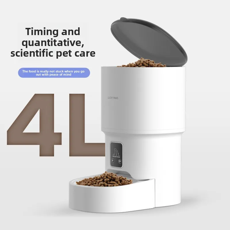 Alimentador inteligente para mascotas con Wifi, temporizador automático, Control remoto, dispensador de alimentos secos, comederos automáticos para gatos, hogar para gatos múltiples - imagen 2
