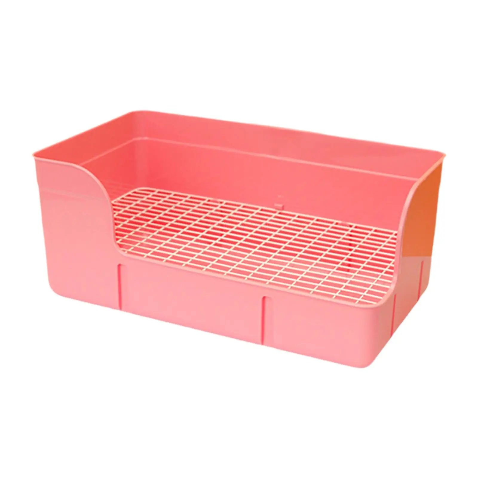 Rabbit Litter Pan Potty Pee Pan Tray Corner Toilet Box Pet Toilet for Cat Small Animals Rabbit Rats Cage Accessories