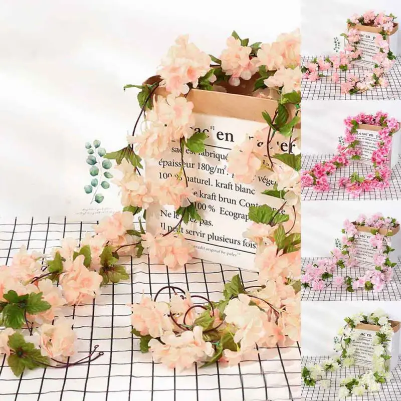 Guirnalda artificial de enredadera con flores para gatos y perros - imagen 2