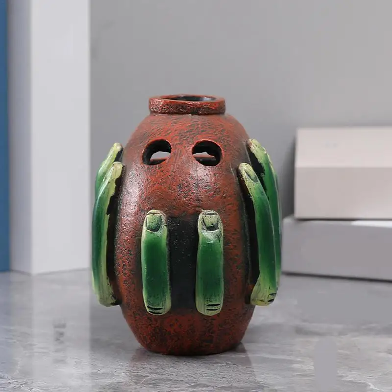 Maceta de resina para plantas suculentas, jarrón decorativo reutilizable para jardines, salas de estar y balcones - imagen 2