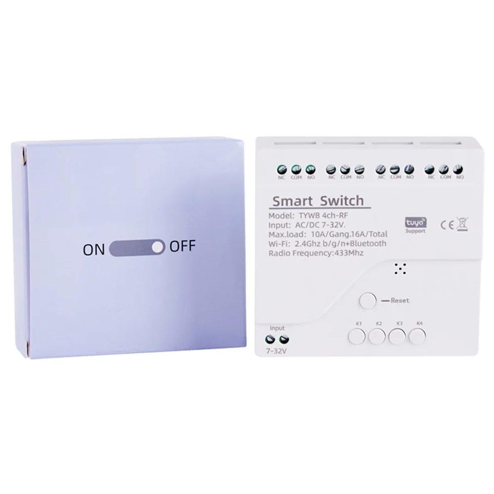Tuya interruptor inteligente de 4 canales – Módulo WiFi para casa - imagen 4