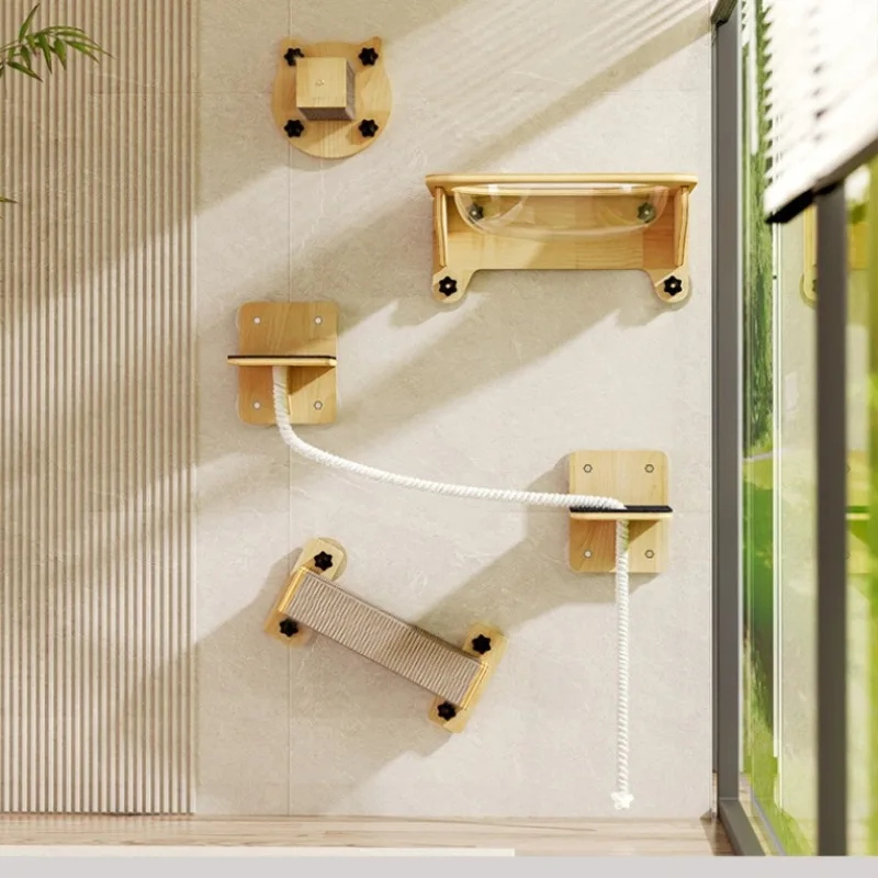 Escalón ventosa pared para gatos – Trepar y rascar - imagen 5