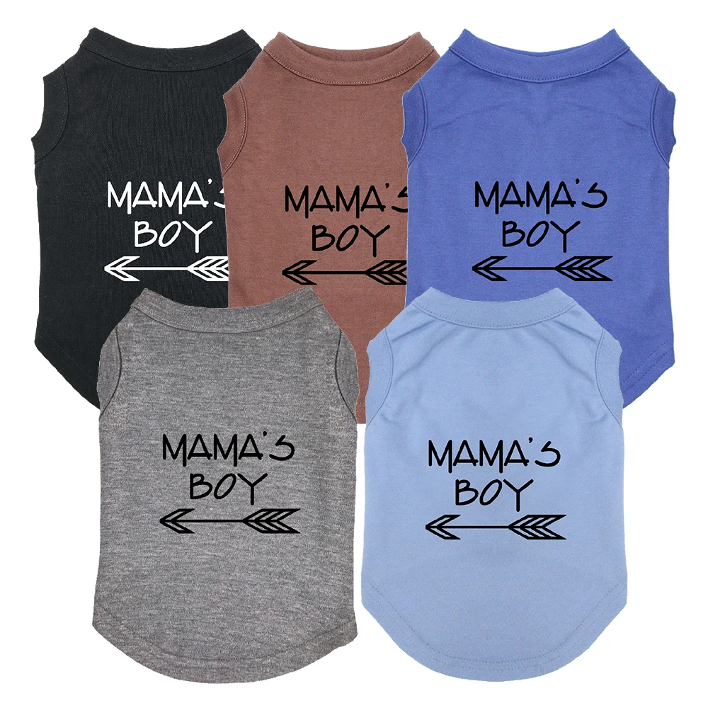 Camiseta para perro con estampado de mamá, ropa transpirable de verano, chaleco encantador para gato y perro - imagen 3