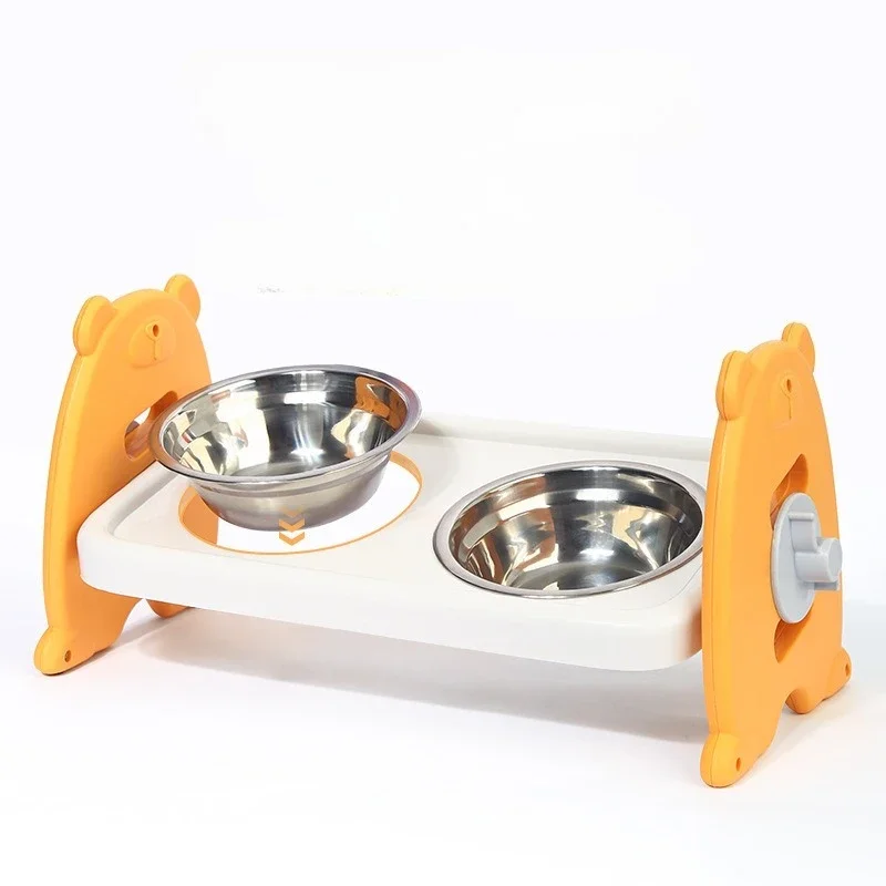 Cuenco doble antideslizante para gatos, cuenco para perros con soporte, alimentación para mascotas, cuenco de agua para gatos, cuencos para comida para mascotas, alimentador para perros, suministros de productos - imagen 4