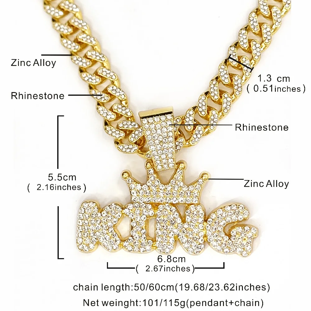 Collar cadena cubana Miami para perro chapado oro y plata - imagen 5