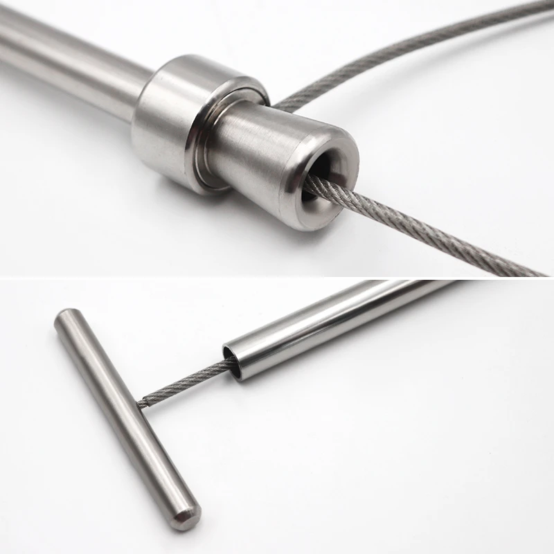 Baoding-Manga de alambre de acero inoxidable para captura de ganado, 1 piezas, herramienta de cría de Stock para equipo de sujeción de lechones - imagen 3