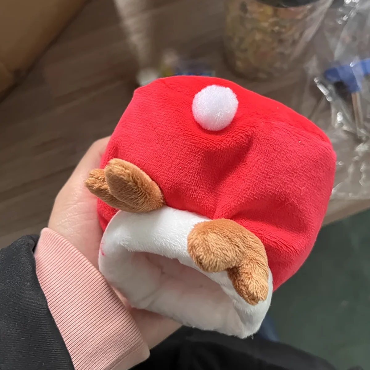 Nido cálido de hámster con diseño de astas de ciervo navideño, adecuado para animales pequeños, casa pequeña navideña con alfombrillas desmontables - imagen 3