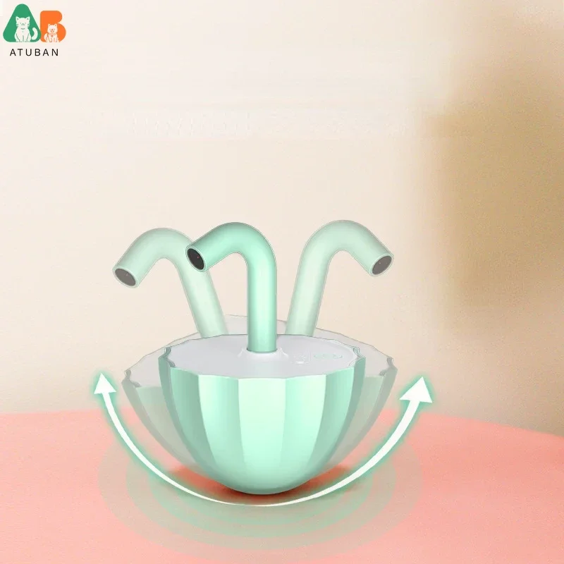 ATUBAN-juguete láser para gatos, juguetes láser automáticos para gatos de interior, vaso para gatitos, juguetes de interacción, rotación Irregular de 360 grados - imagen 3