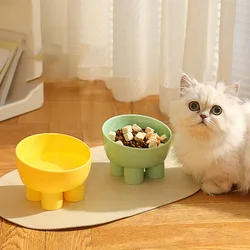 Cuenco elevado pastel anti-derrame para gato, plato de silicona