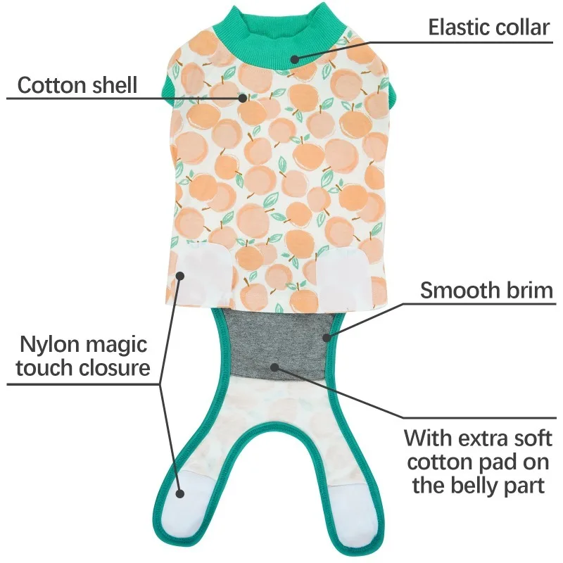 Ropa de enfermería para recuperación de perros después de la cirugía, rehabilitación quirúrgica, disfraz de ingeniería, productos para mascotas, monos suaves de algodón - imagen 4