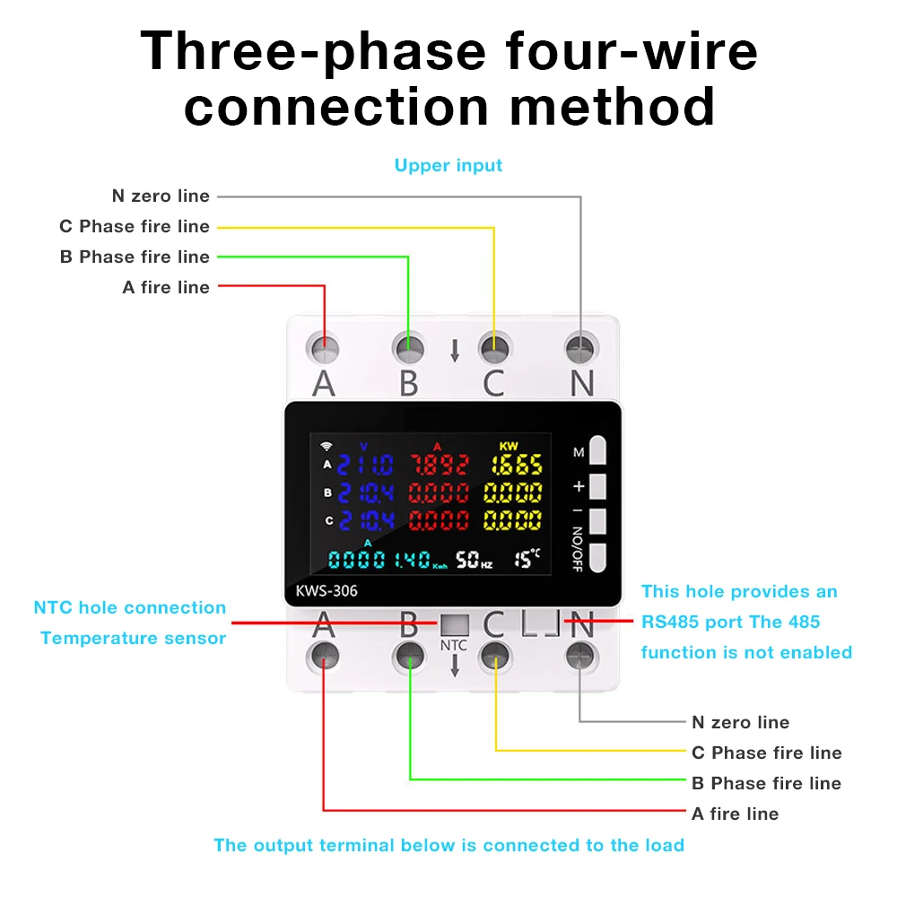 Medidor de potencia WiFi para accesorios gatos y perros 85-290V - imagen 4