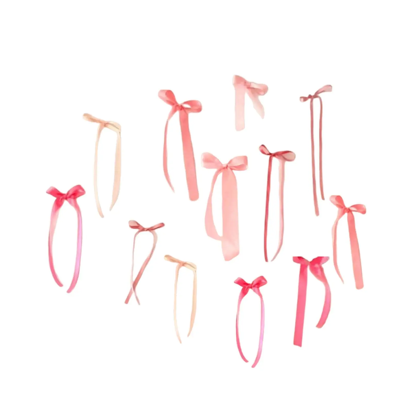 12x Bow Wall Decor Sturdy Background Decorative Backdrop DIY Ribbon Bow for Bedroom Room Party Supplies Bachelorette Birthday