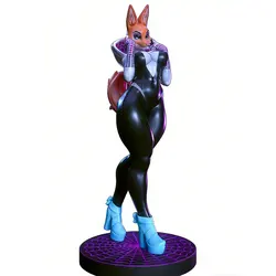 Figura 3D 1/24 Fox anime – kit DIY sin montaje ni pintura para gatos