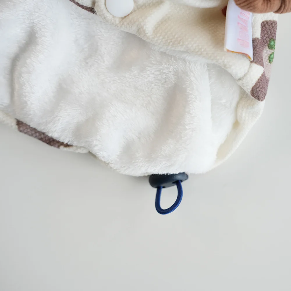 Abrigo con cuello de oso de amor para mascotas, abrigo de algodón de peluche Yorkshire, bonito abrigo cálido para piernas, ropa para cachorros, ropa para perros pequeños, Otoño/Invierno - imagen 5