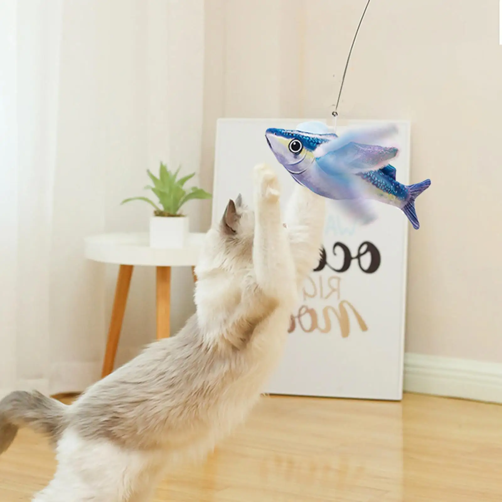 Flapping Fish Cat Toy Fun Catnip Kicker for Indoor Pets Interactive Cat Toy