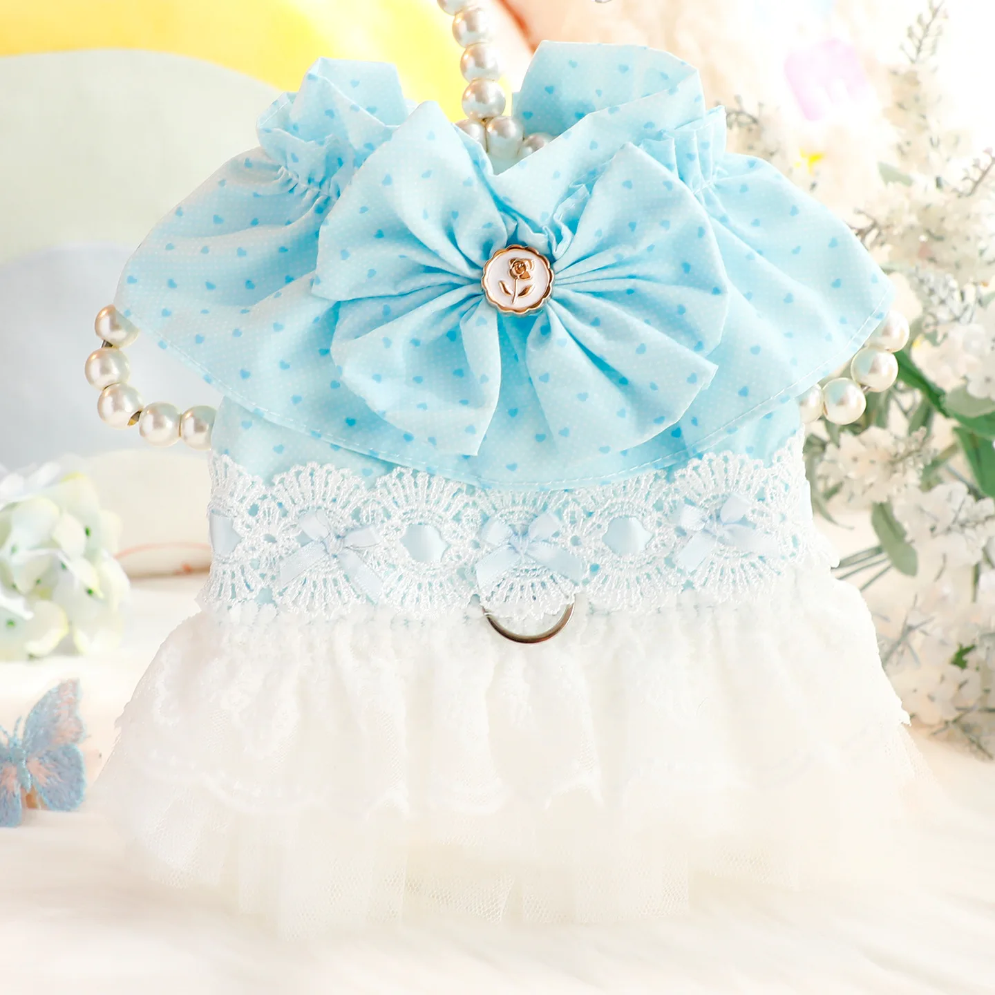 Vestido encaje perro pequeño Chihuahua primavera verano - imagen 2