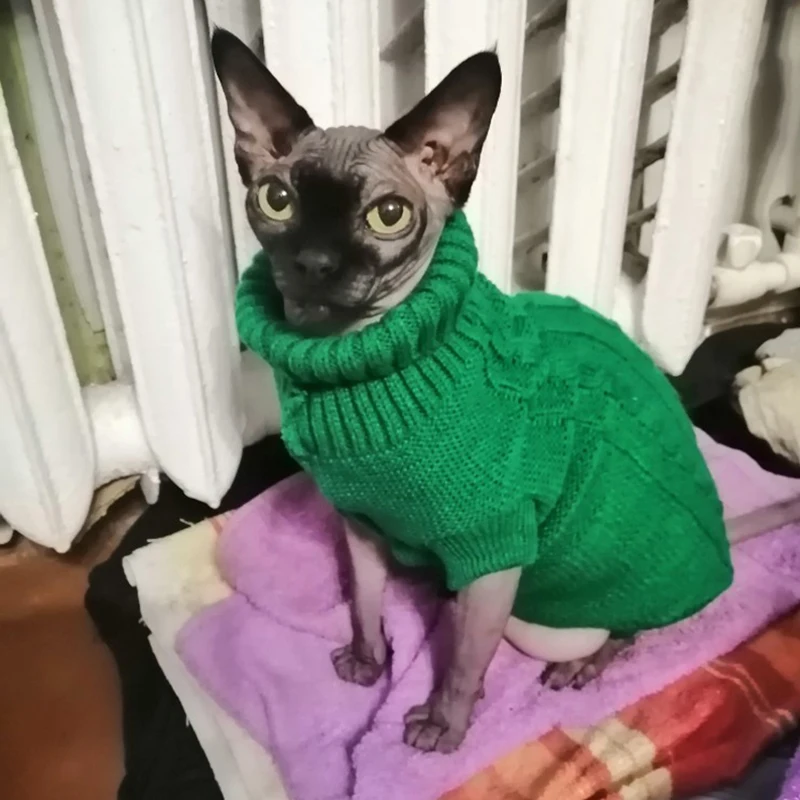 Suéter cálido para perro y gato, ropa para perros pequeños, medianos y grandes, abrigo suave, trajes de punto para Chihuahua, Bulldog, ropa para cachorros - imagen 5