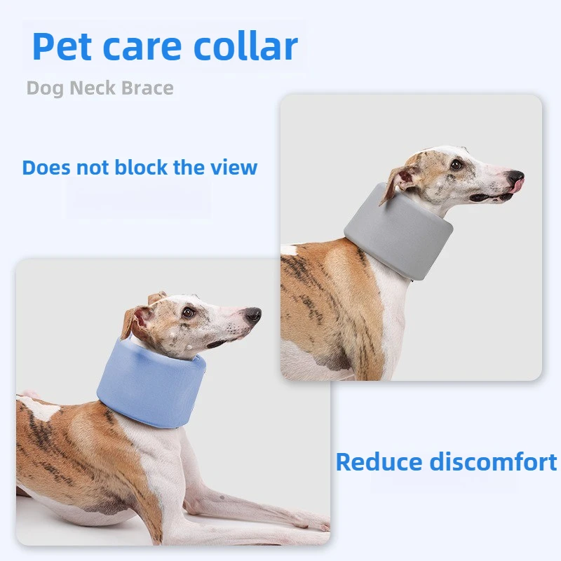 Collar isabelino para mascotas, Collar ajustable para el cuidado del perro y gato, collares para el cuello para cachorros y gatitos, protección para perros grandes después de la cirugía - imagen 4