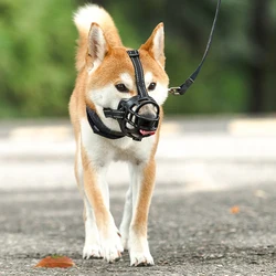 Bozal de silicona suave para perros – transpirable, antimordeduras