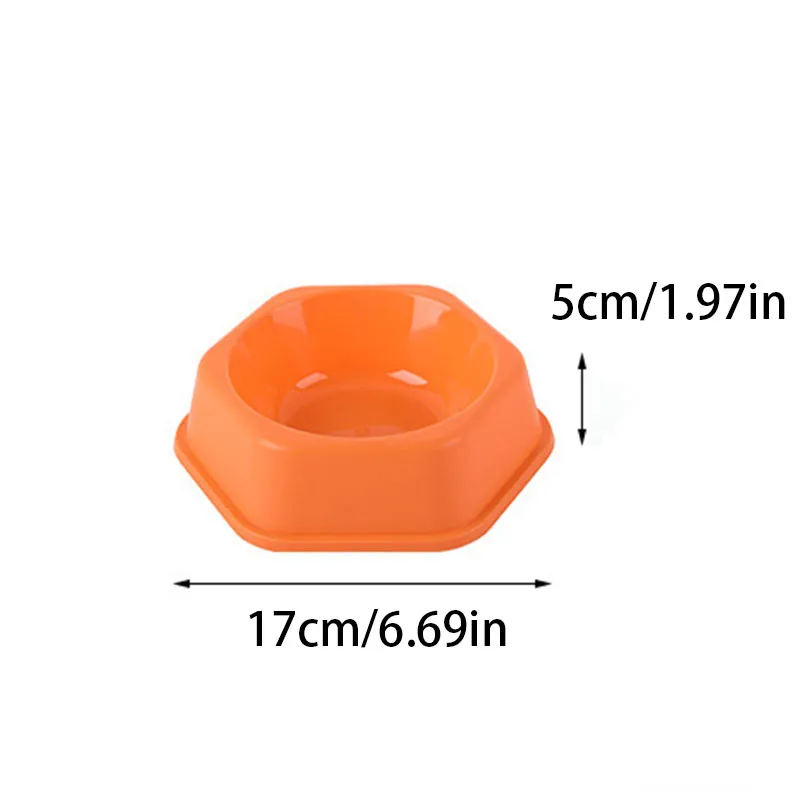 Comedero tazón hexagonal antideslizante para perro y gato – Agua y comida - imagen 5