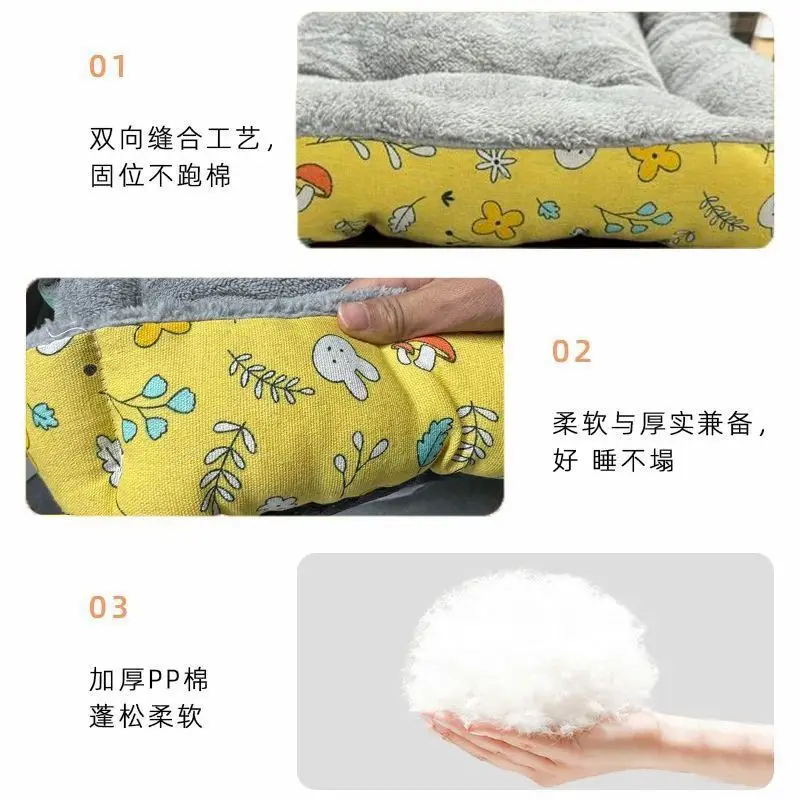 Estera para mascotas Universal para todas las estaciones, perrera de peluche, nido para gatos, perrera pequeña y grande para perros, nido cálido para invierno para mascotas, suministros para gatos - imagen 4