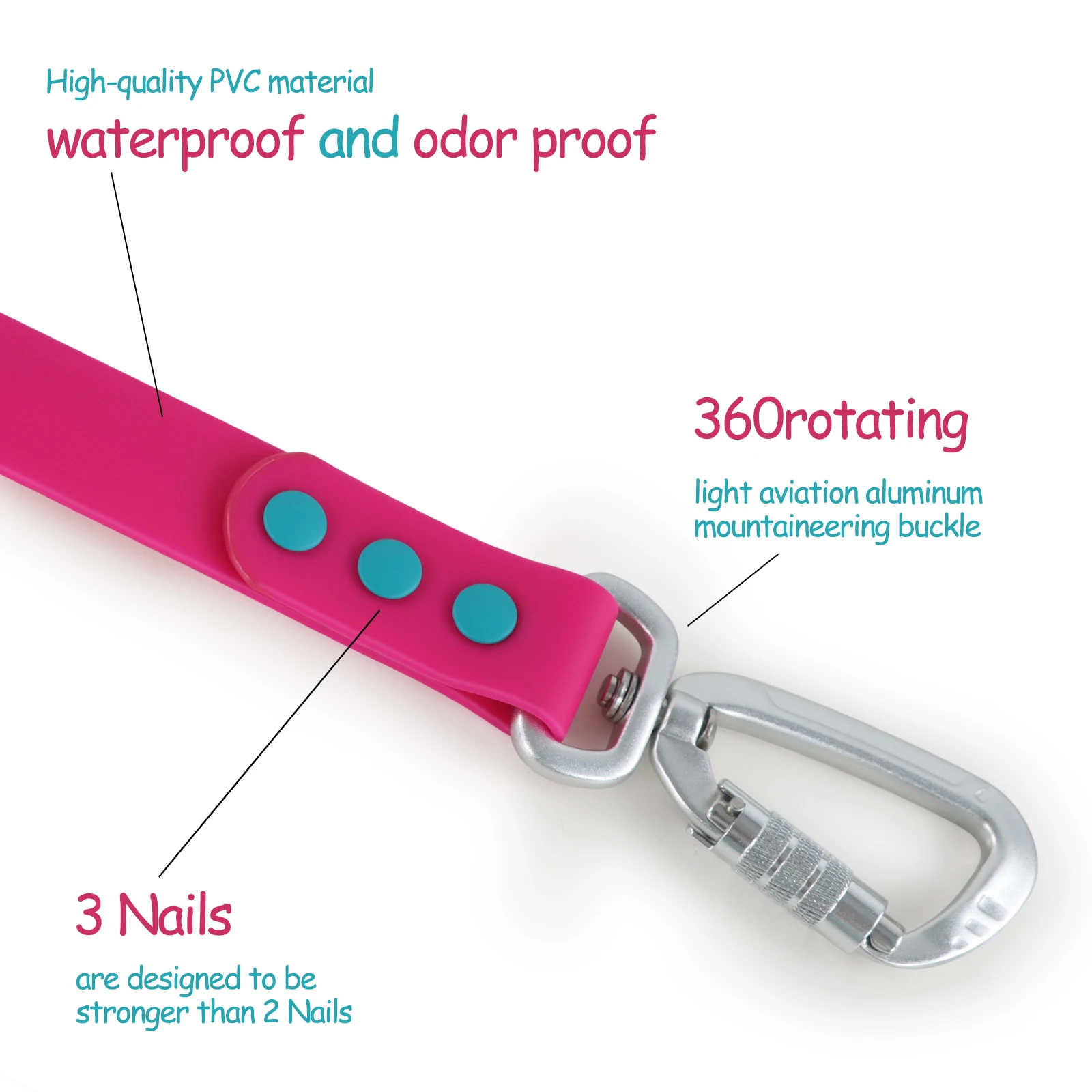 Correa para perros pequeños, perro pequeño, nueva generación, correa de gancho automatizada mediana para caminar con perros - imagen 4