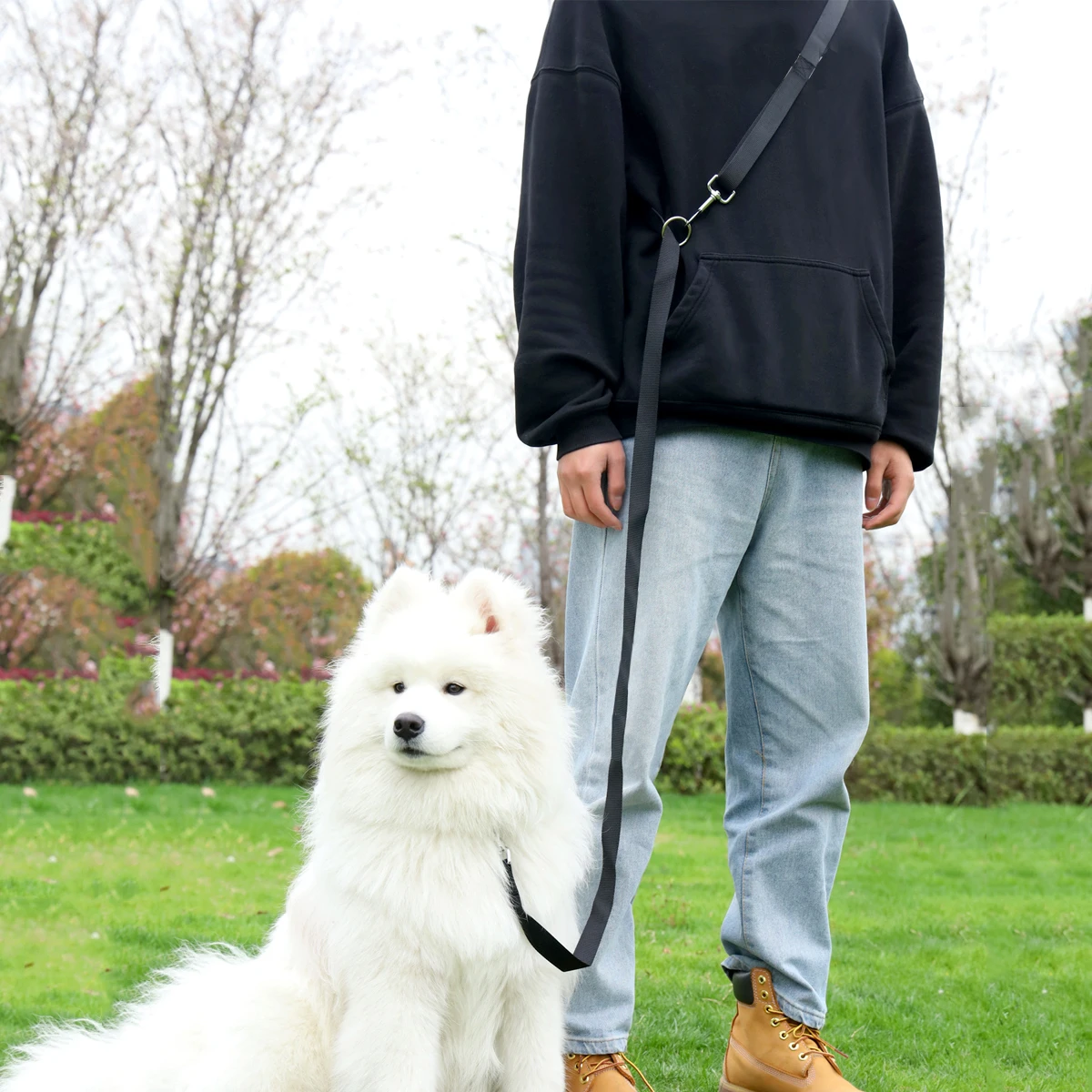 Correa para perro multifunción de Color sólido, traje para hogares de mascotas múltiples, 1 ud.