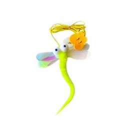 Juguete vara interactiva para gatos – Caza con pluma y elástico