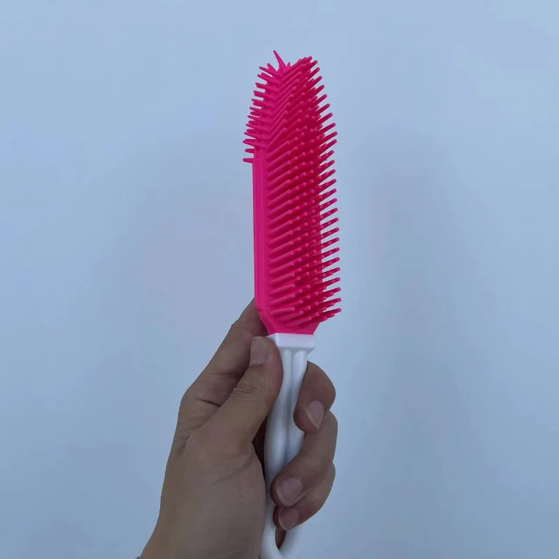 Cepillo de autolimpieza para perros y gatos, peine removedor de pelo para mascotas, cepillo de masaje para baño, herramientas de aseo para perros - imagen 5