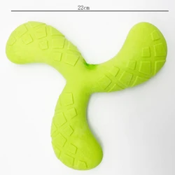 Boomerang triangular flotante para perros juguete chirriante entrenar