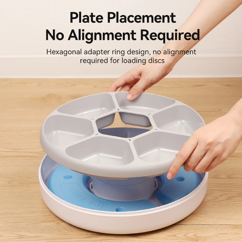 ROJECO-comedero automático para mascotas, dispensador de croquetas de comida seca y húmeda, alimentador inteligente inalámbrico para gatos, accesorios para perros y gatitos - imagen 4