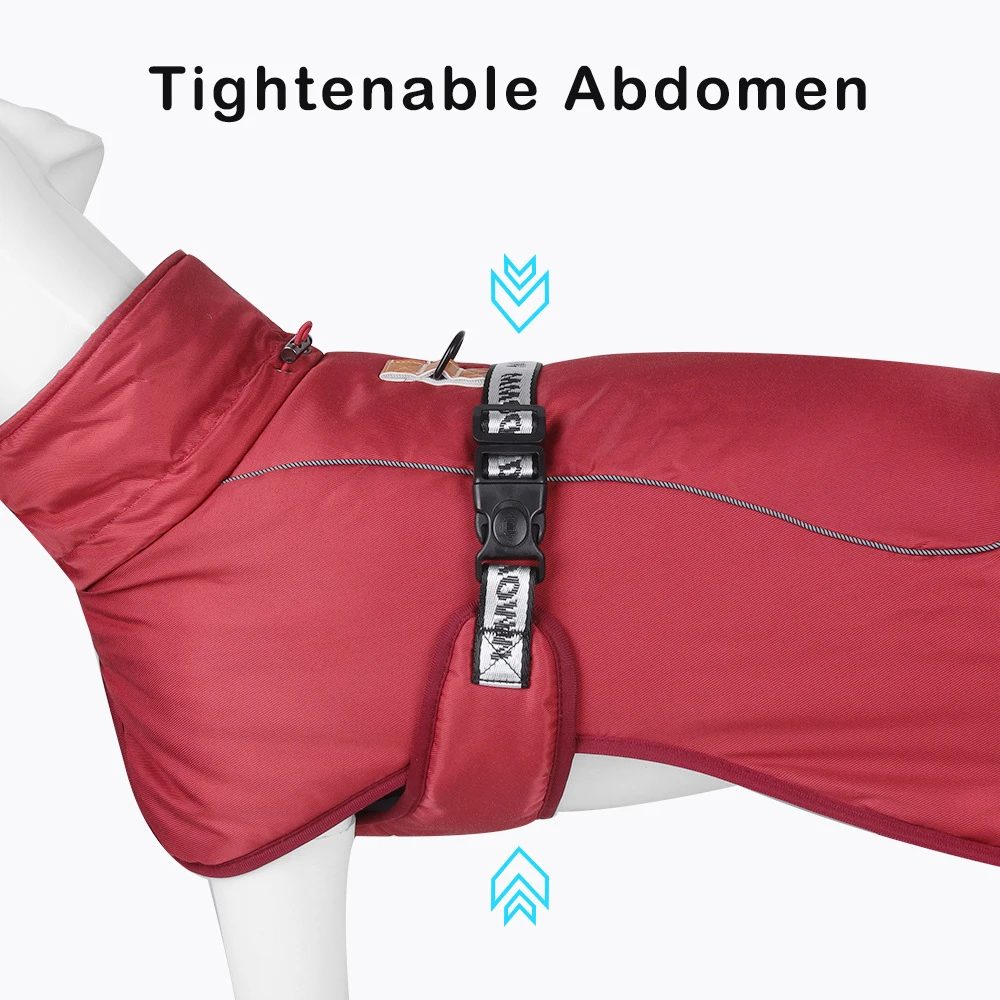 Ropa para perros grandes, chaleco impermeable para perros grandes, chaqueta de invierno cálida y gruesa para perros, trajes para Bulldog Francés, Labrador, Doberman - imagen 5