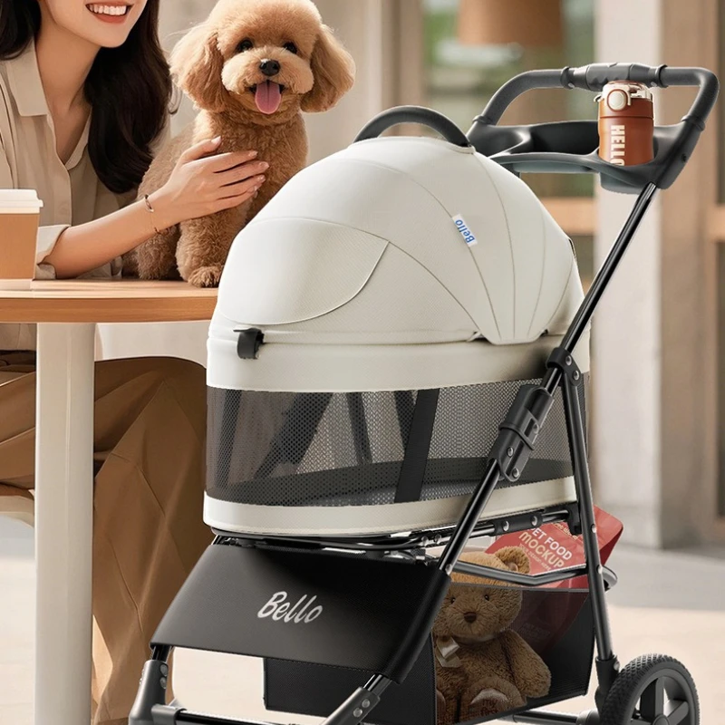 Transportín plegable desmontable para gatos y perros pequeños - imagen 2