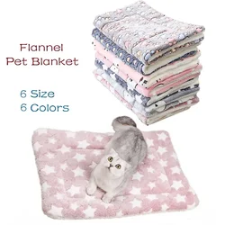 Cama para gatos y perros de franela - estera y manta acolchada