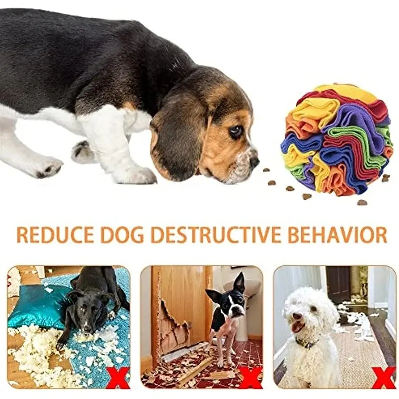 Pelota para olfatear perros, rompecabezas, juguetes para aumentar el coeficiente intelectual, alimentador de dispensación lenta, juguete plegable para olfatear la nariz, juegos de entrenamiento para mascotas, juguete de inteligencia