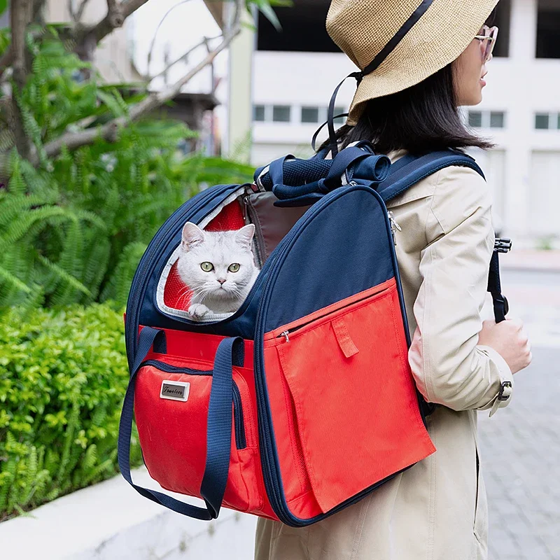 Winhyepet-mochila para cachorros, bolsa de hombro portátil de malla transpirable para perros pequeños y gatos, embalaje para transportar, diseño de lujo - imagen 5
