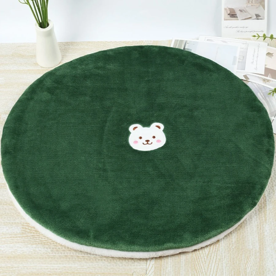 Las almohadillas de cama redondas de invierno para mascotas son adecuadas para sus amados mascotas para mantener el calor en casa en el frío invierno y para viajar en el coche. - imagen 5