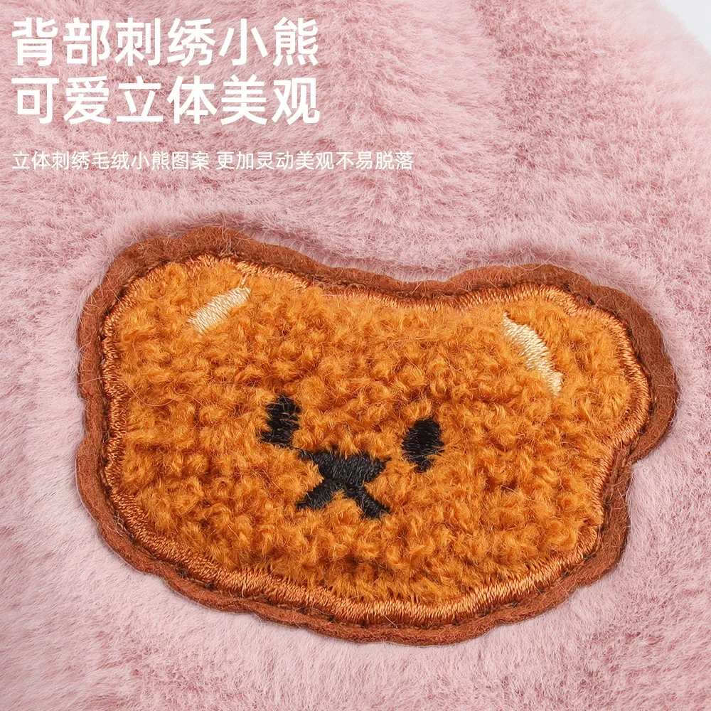 Nueva ropa para gatos, ropa gruesa y cálida para perros y gatos, ropa para mascotas de felpa bordada con dibujos animados bonitos - imagen 3