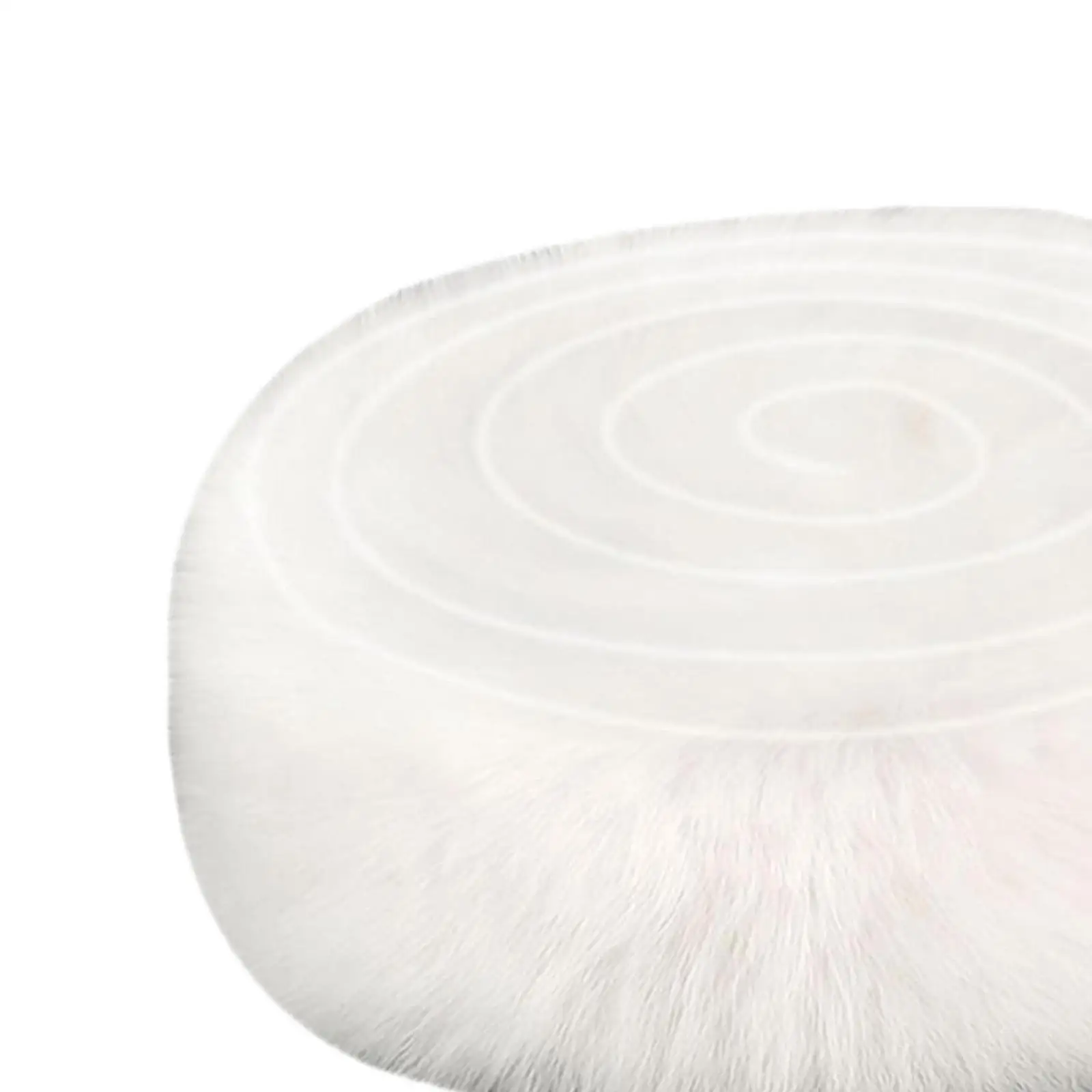 White Faux Fur Trim Ribbon Ornament Christmas Tree Skirt Decorative Artificial Furry Strip Xmas Decor for Holiday, Celebrations